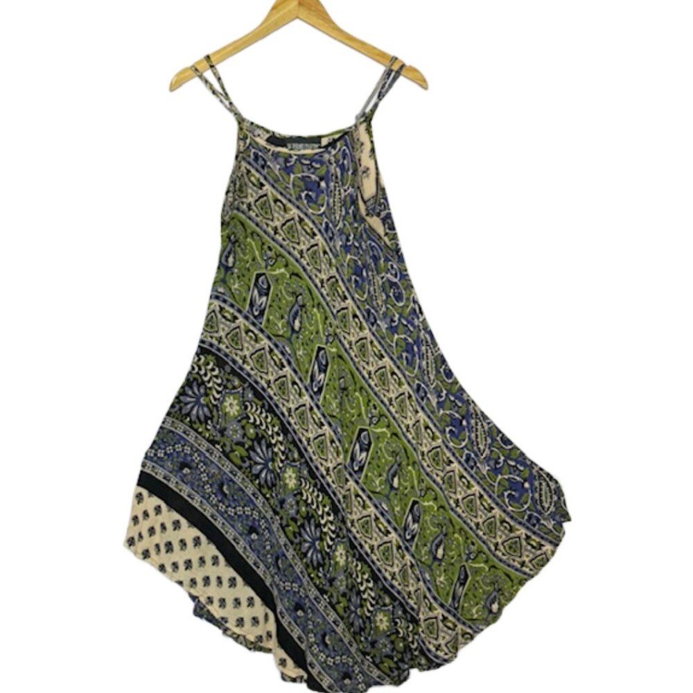 Pyramid Collection Sun Dress Boho Chic Multi Color Size L - Picture 3 of 11